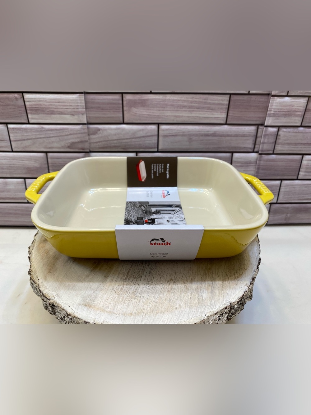 Staub ❤️Stoneware Baking Dish 1L  Citron NWT